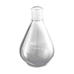 Lab Plus Eggplant Shape Flask 50ml Borosilicate Glass-1, LP-2011-18