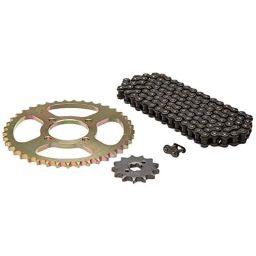 Uno Minda 110L Hardened Alloy Steel Quadra Rivet Chain &a; Sprocket Kit for TVS Star City 100CC, CH-2014-picture-37