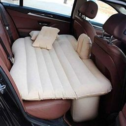 AllExtreme EXUCMC1 Beige Inflatable Car Bed Mattress Kit with Two Air Pillows &a; Car Air Pump for Baby Travel Air Inflation-picture-46