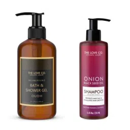 the love co The Love Co. 2146 300ml Oudh Body Wash &a; 250ml Onion Black Seed Oil Shampoo Combo-picture-48