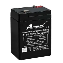 Amptek 6V 4.5Ah Black Sealed Rechargeable SLA Industrial Battery-image-8