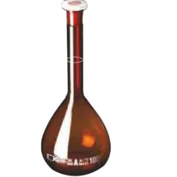 Glassco 250ml Qr Coded Volumetric Flask with Penny Head Glass &a; Polyethylene Stopper, QR.130.576.08A-44
