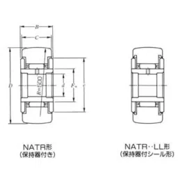 NTN NATR17XLL/3AS Follower Roller Bearing with Inner Ring, 17x40x21 mm-picture-3