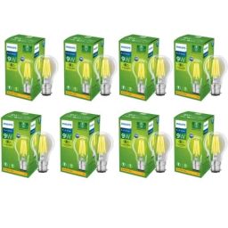 Philips Full Glow 9W B22 2700K Warm White LED Bulb (Pack of 8)-22