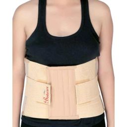 Bodycare Cotton &a; Elastic Beige Eco Frame Back Support, RP-3212, Size: S-27