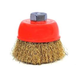 Jon Bhandari 4 inch Golden Steel Wire Cup Brush, B-016-image-77