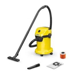 Karcher 19 Litre 1000W Plastic Yellow Wet &a; Dry Vacuum Cleaner, WD 3 V-19/4/20-image-28