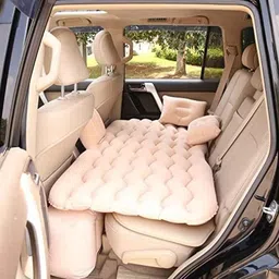 AllExtreme Assorted Inflatable Car Bed Mattress Kit with Two Air Pillows &a; Car Air Pump for Baby Travel Air Inflation-14