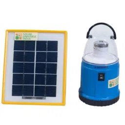 Solar Universe India LED Lantern, External Solar Panel with USB Mobile Charger Set-2
