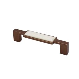 RAB 96mm Zinc Rose Gold &a; White Drawer Pull Handle, 301 (Pack of 3)-image-105
