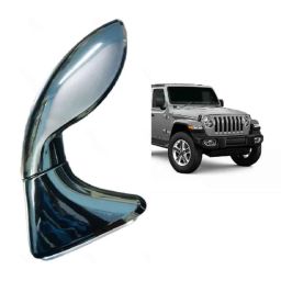 SureStrive ABS Black Front Left Side Fender Angle View Bonnet Blind Mirror for Jeep Wrangler All Model image 2