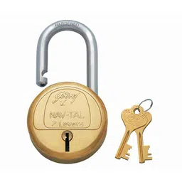 Godrej Navtal 7 Levers Brass Padlock, 3596-picture-16