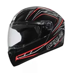 Studds Ninja Elite Super D5 Decor ISI Black Full Face Flip-Up Helmet, Size: 540 mm-picture-42