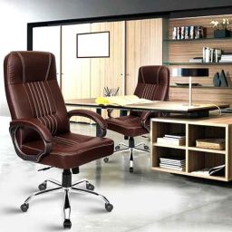 Rose Line 52x52x116cm Leatherette Brown High Back Executive Chair-image-14