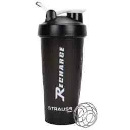 Strauss PW-200 22x10x10cm Plastic Black Recharge Shaker Bottle, ST-1499-picture-35