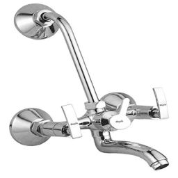 Mysis M-DE-20 Desire Brass Chrome Finish Wall Mixer with L Bend-image-17