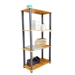 Kawachi Beige 4-Tier Multipurpose Standing Wall Shelf, KAW_KW80-4-LAYER-BEIGE-picture-2