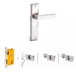 Dorset Kaira HL KAI 8 inch Stainless Steel Lock Set with Both 60mm Side Key Cylinder (Pack of 2)-picture-43