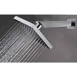 Aquieen 100mm ABS Silver Overhead Rain Shower with 9 inch Stainless Steel Arm &a; Wall Flange-picture-23