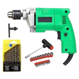 ATHRZ Metal &a; Plastic Powerful Drill Machine, 13 Pcs Drill Bit Toolkit &a; 21 Pcs Screwdriver Set, DRL13B21PC-8
