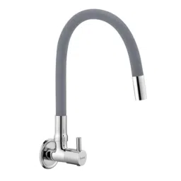 Ruhe Kara Brass Chrome Finish Sink Tap with Flexible Grey Silicone Spout, 11-1512-FL/GR-picture-14
