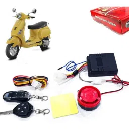 Auto Pearl 12V Black Two-Way Anti Theft Motorcycle Alarm Kit with 2 Pcs Remote for Vespa LX-picture-15