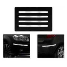 Hot Wheelz Silver Chrome Stainless Steel Bp_Ss_Jazz Honda Jazz Bumper Protector Guard (Pack of 4)-picture-8