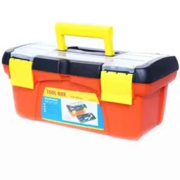 Attrico 12x6x6 inch Heavy Plastic Yellow, Black &a; Orange Tool Box, ATB-12.5-picture-13
