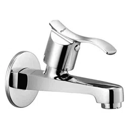 Mysis M-AL-08 Angel Brass Chrome Finish Long Body Bib Cock with Wall Flange-picture-35