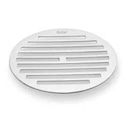 Ruhe 4 inch Stainless Steel Glossy Finish Classic Round Floor Drain, 16-0610-07 (Pack of 2)-picture-29