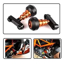 AOW Frame Slider Falling Protector Bike Crash (PackOf 2) Protector Pads Compatible for KTM Duke 125/200/250/390-22