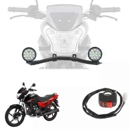 Cartronics 42W Lighting System 14 Led Round Fog Lamp Light for Hero Motocorp Glamour Programmed Fi, CAR-KLMT4I-picture-47