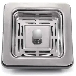 Zesta 90x90mm Stainless Steel &a; PVC Handmade Square Kitchen Sink Drainer Waste Coupling-picture-45