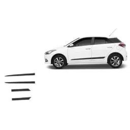 SureStrive 4 Pcs Black Side Door Car Beading Set for Hyundai I-20 Elite All Model-45