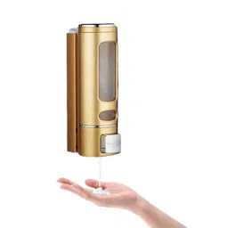IRIS 350ml Plastic Gold &a; Silver Liquid Soap Dispenser-picture-12