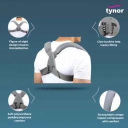 Tynor Clavicle Brace with Buckle, Size: S image 3