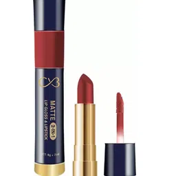CVB Matte 2-In-1 Lip Gloss & Velvet Lipstick - Icy Orange-11