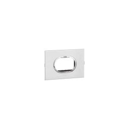 Legrand Arteor 4 Module Stainless Steel Finish Round Cover Plate With Frame, 5759 26-picture-28