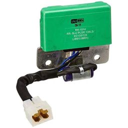 Uno Minda Regulator Rectifier with Capacitor, Green Case, 4 Pin White Male Coupler for Bajaj Pulsar 135LS, XC135 &a; XC125, RR-1014-20
