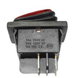 Makage KCD4 16A 250V 4 Pins Waterproof Push Button Rocker Switch with LED Red image 5