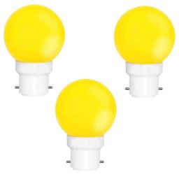 Fybros Nuit 0.5W Polycarbonate Yellow Round LED Bulb, FLS5442C (Pack of 3)-image-24