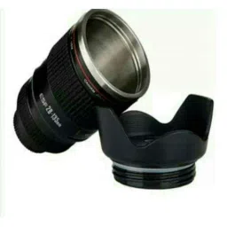 TradeAiza 500ml Camera Lens Shaped Stainless Coffee Mug-image-22
