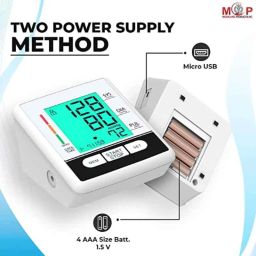MCP BP120 Digital Blood Pressure Monitor with 4.3 inch Display, Dual User, Adapter &a; Voice Features image 4