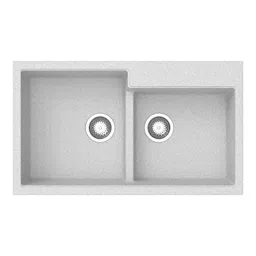 Uken Kitchen Sink Heavy Duty Quartz Undermount Sink (34X20 ) Double Bowl Wash Basin With Accessories(15X17Inch &a; 370X365Mm/15X14 Inches)) (2)-picture-26