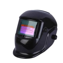 Fortune Polypropylene Solar Powered Auto-Darkening Black Welding Helmet, CL-098-44