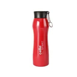 Cello Joie 700ml Red Stainless Steel Vacuum Sports Bottle, CSSB0474 (Pack of 3)-picture-0