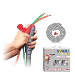 Noveau Safe-T-1ST 40mm 1.5mm Virgin HDPE Metallic Silver Cable Zipper with Colour Box, NSFZ40MS1105-image-77