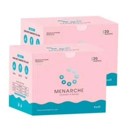 Menarche 20 Pcs Regular Flow Premium Organic Cotton Tampon Set, MTP002 (Pack of 2)-4