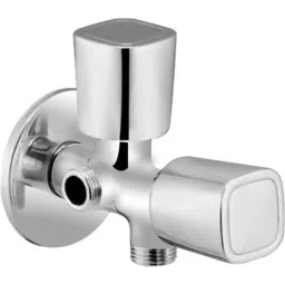 IRIS DIXY Brass Chrome Finish 2 Way Angle Cock with Wall Flange-image-76