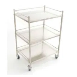 Wellsure Healthcare Mild Steel Powder Coated 3 Shelves Instrument Trolley, WSH-1394-picture-47